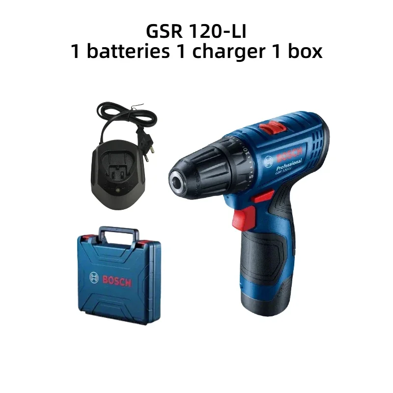 Power Drill Cordless - ボッシュ GSR120-LI 電動ドリル 12V プロフェッショナルコードレスドライバー 充電式インパクトドリルドライバー
