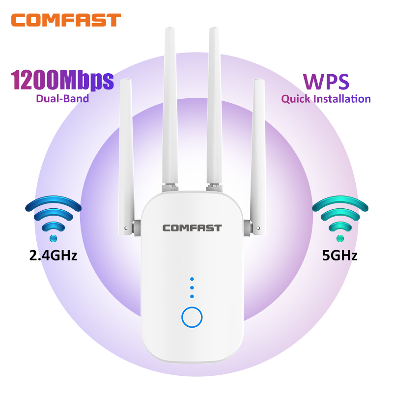 Home Improvement Network - COMFAST AC1200 デュアルバンドWiFiリピーター/エクステンダー 2.4G/5G 802.11AC ワイヤレスルーター