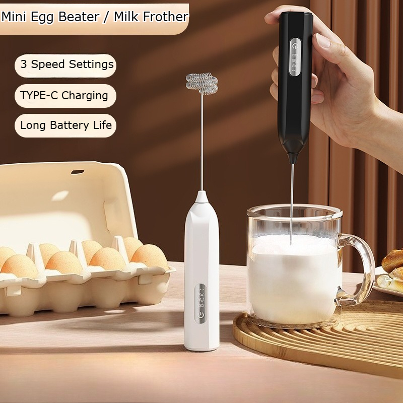 Home Improvement Kitchen - 新型ハンドヘルド電動ミルクフォーマー、自動泡立て器、コーヒー、卵ビーター、キッチンミキサー、家庭用泡立て器