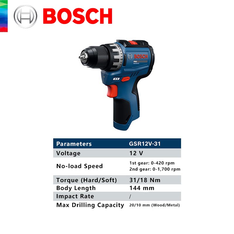 ボッシュ GSR 12V-31 プロフェッショナルコードレス - Power Drill Cordless のレビューと価格
