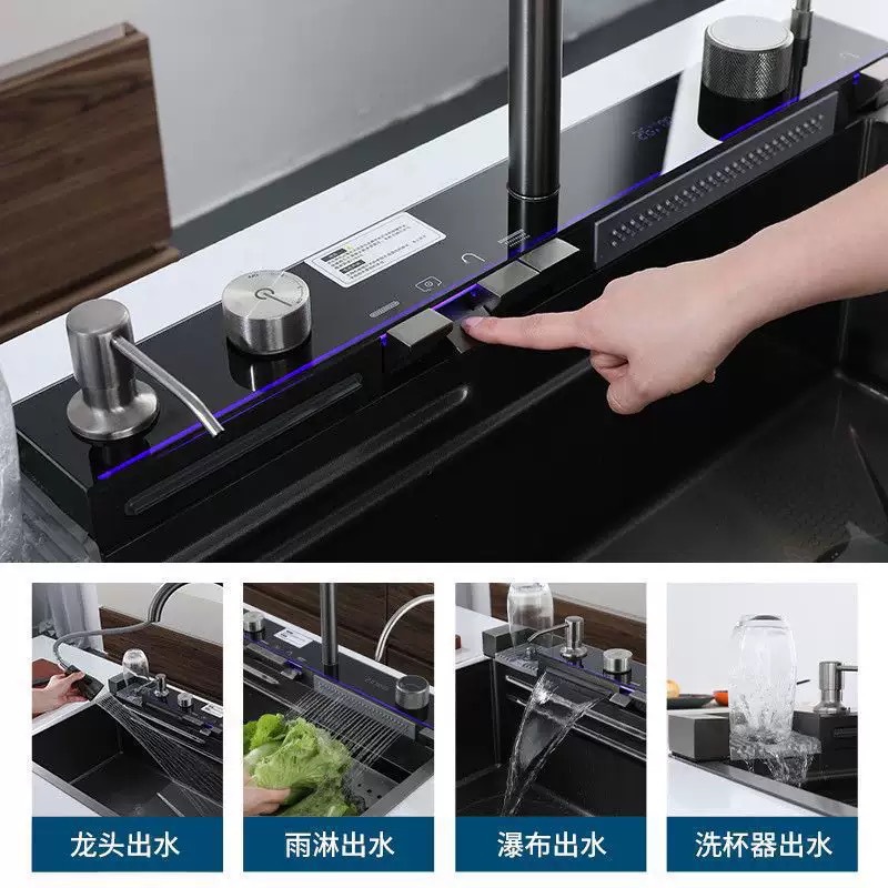 厚みのあるキッチンシンクステンレス鋼多機能キッチンシンクアク - Home Improvement Kitchen Set のレビューと価格