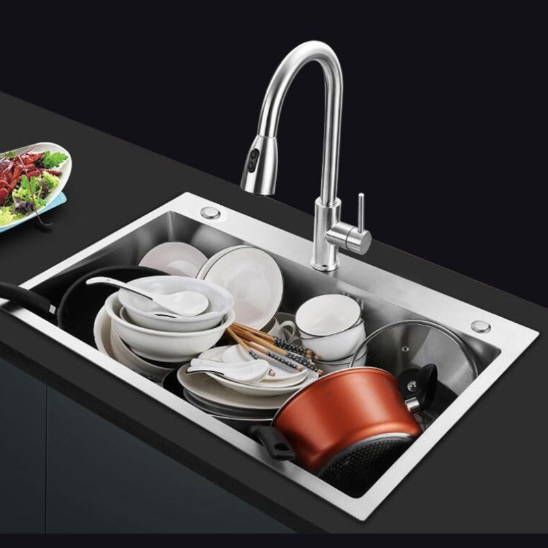ステンレス鋼キッチンシンク 3 穴ブラッシュドキッチンシンク - Home Improvement Kitchen Set のレビューと価格