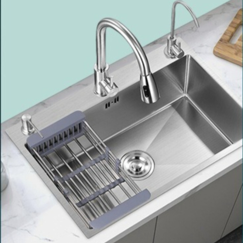ステンレス鋼キッチンシンク 3 穴ブラッシュドキッチンシンク - Home Improvement Kitchen Set のレビューと価格