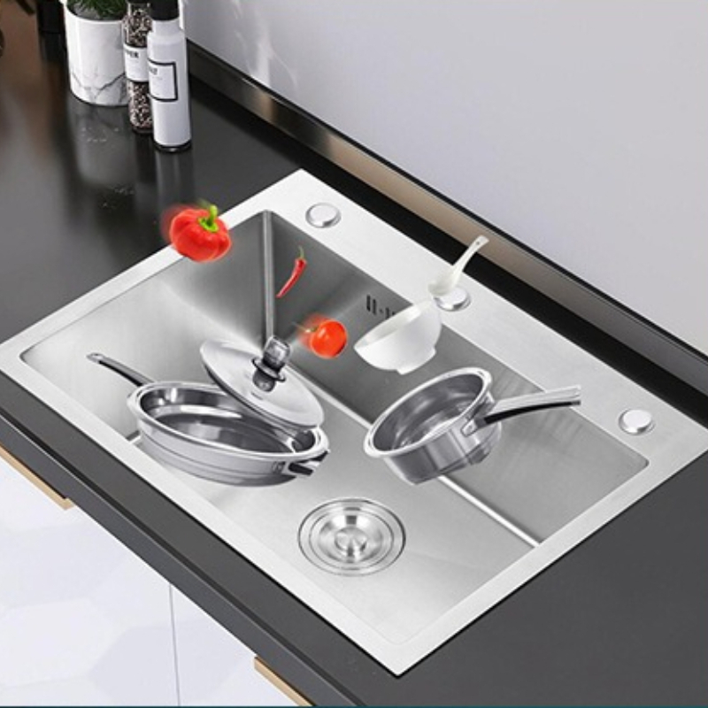 ステンレス鋼キッチンシンク 3 穴ブラッシュドキッチンシンク - Home Improvement Kitchen Set のレビューと価格