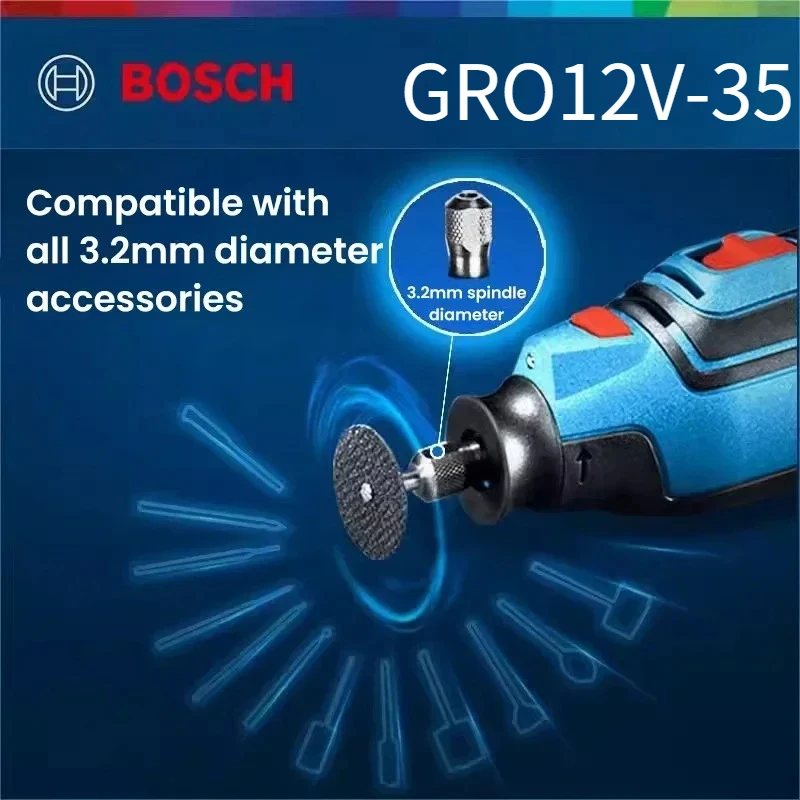 ボッシュ GRO 12V-35 12Vコードレスロータリーグ - Power Drill Cordless のレビューと価格