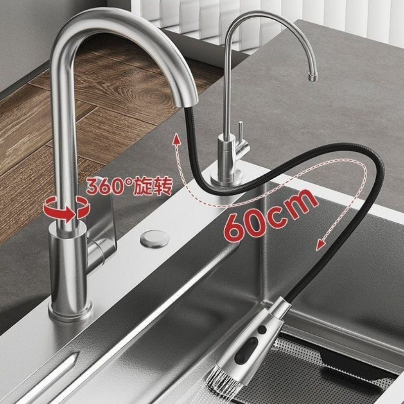 極厚キッチンシンク ステンレス製高級キッチンシンク コンプリ - Home Improvement Kitchen Set のレビューと価格