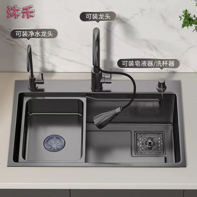厚みのあるキッチンシンク ステンレス鋼 ナノ手作りキッチンシ - Home Improvement Kitchen Set のレビューと価格