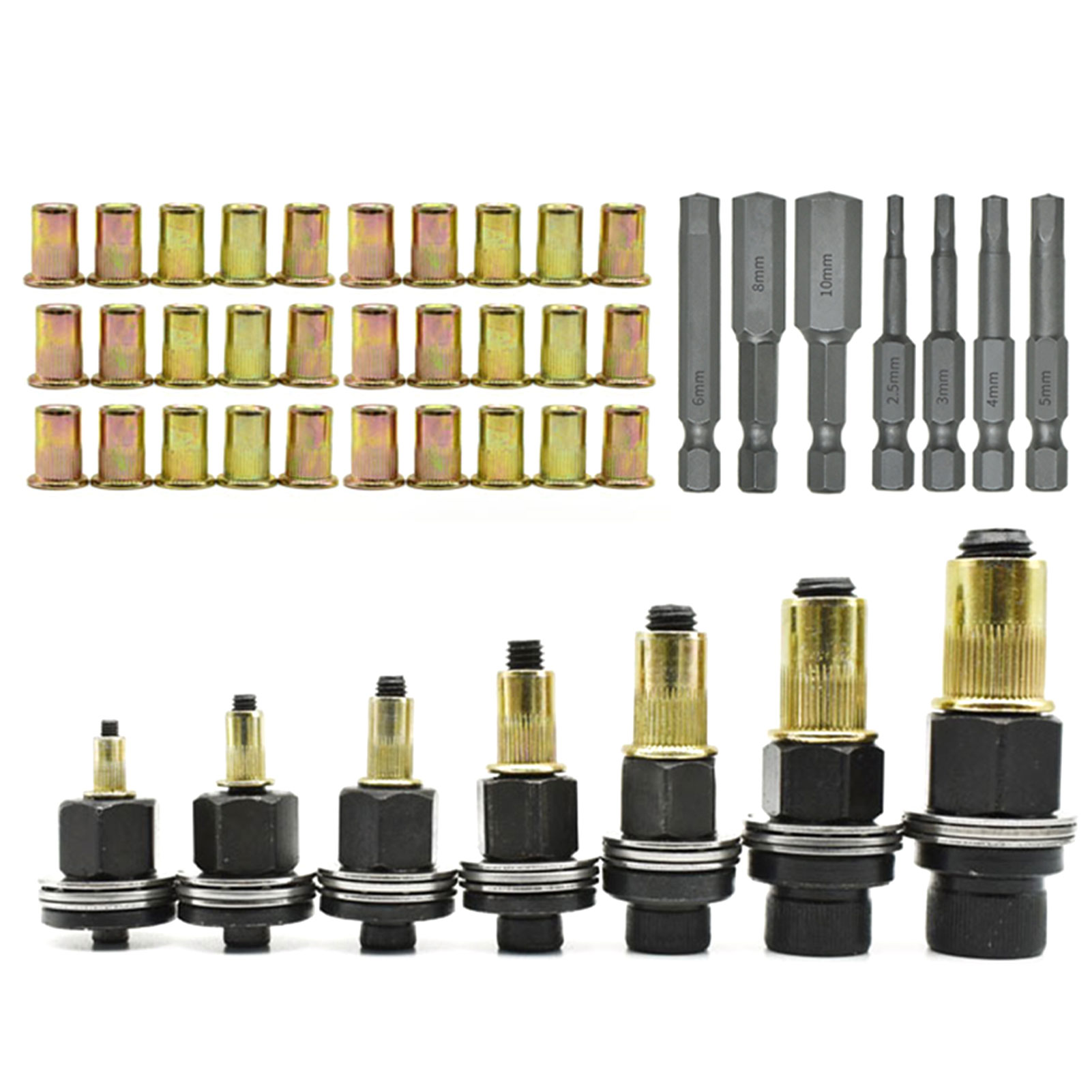 M3-M10 ハンドリベットナットツールアダプター 金属製手 - Home Improvement Shows のレビューと価格