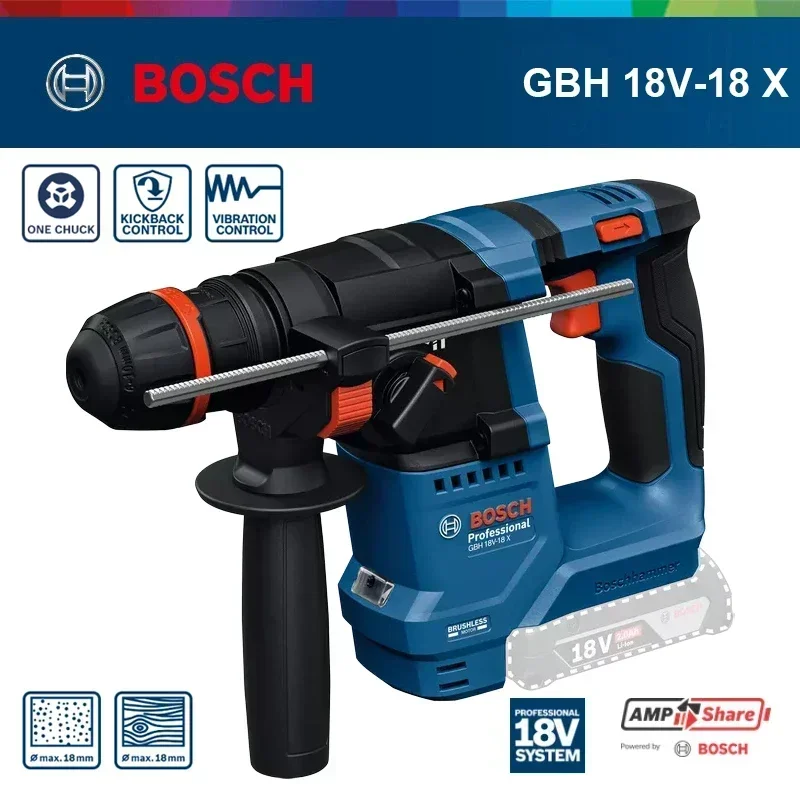 ボッシュ GBH 18V-18X コードレスロータリーハンマ - Power Drill Cordless のレビューと価格