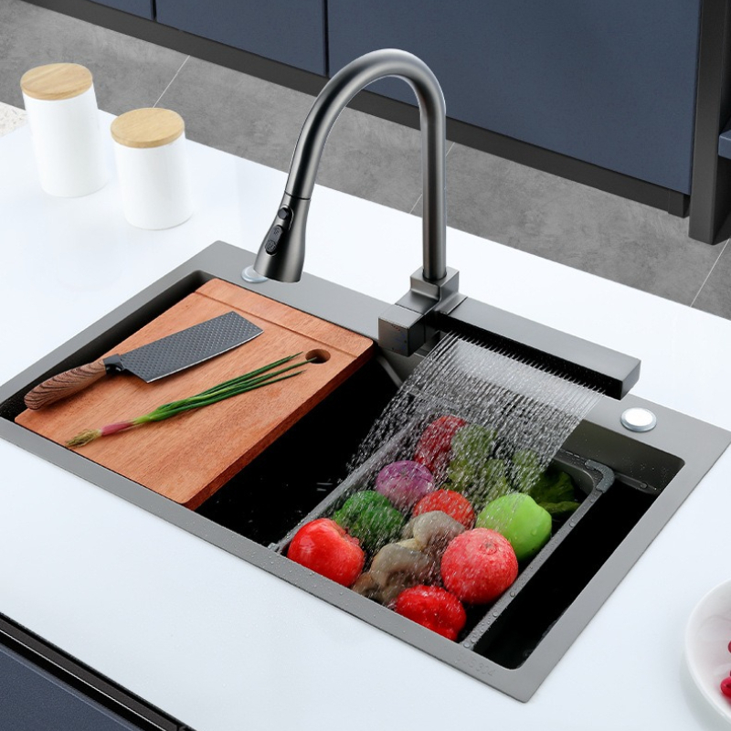 ステンレス製キッチンシンク ガングレー ワンピースセット 高 - Home Improvement Kitchen Set のレビューと価格